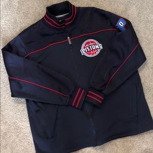 Detroit Pistons Vintage Style Warm Up Jacket